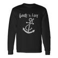 Boats N Hoes Funny Nautical Comedy Lake Ocean Unisex Long Sleeve Gifts ideas