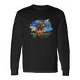 Brown Short Hair Dachshund Starry Night Dog Art By Aja Unisex Long Sleeve Gifts ideas