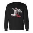 Funny Horror Rabbit Halloween Gift Evil Bad Bunny Unisex Long Sleeve Gifts ideas