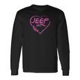 Jeep Girl - Pink Heart Lovely T-Shirt Unisex Long Sleeve Gifts ideas