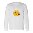 Winky Face Smiley With Heart Kiss Emoji Unisex Long Sleeve Gifts ideas