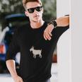 Emoji T-Shirt Goat Emoticon Farm Animal Unisex Long Sleeve Gifts for Him