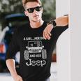 A Girl Her Dog And Her Jeep Unisex Long Sleeve Gifts for Him