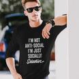 I Am Not Anti-Social Just Socially Selective Introvert Unisex Long Sleeve Gifts for Him