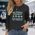 100 Percent Chance Of Me Telling You The Forecast Weather Unisex Long Sleeve Gifts for Her