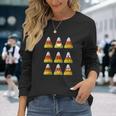 Candy Corn Emojis Halloween Cool Funny Emoticons Gift Unisex Long Sleeve Gifts for Her