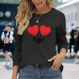 Cute Heart Eyes Emoji Face Halloween Costume Love Unisex Long Sleeve Gifts for Her