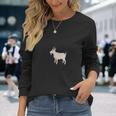 Emoji T-Shirt Goat Emoticon Farm Animal Unisex Long Sleeve Gifts for Her