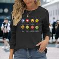 I Love Volleyball Funny Emoji Emoticons Graphic Unisex Long Sleeve Gifts for Her