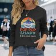 Pop Pop Shark Doo Doo Doo Vintage Matching Family Unisex Long Sleeve Gifts for Her