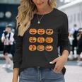 Pumpkin Emoji Pumpkin Emoji Halloween Costume Unisex Long Sleeve Gifts for Her