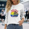 Holmes Beach Florida Vintage Retro Beach Sunset Gift Unisex Long Sleeve Gifts for Her