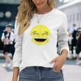 Laughing Tears Emojis Cute Happy Laugh Face Gift Unisex Long Sleeve Gifts for Her