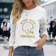 The Steel City Vintage Pittsburgh Football Unisex Long Sleeve Gifts for Her