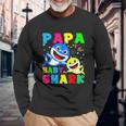 Cute Papa Of The Baby Shark Unisex Long Sleeve Gifts for Old Men