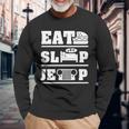 Eat Sleep Jeep Shirt Men’S Hoodie Unisex Long Sleeve Gifts for Old Men