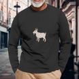 Emoji T-Shirt Goat Emoticon Farm Animal Unisex Long Sleeve Gifts for Old Men