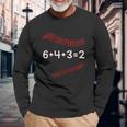 Funny Baseball Gift 6 4 3 2 Baseball Double Play Unisex Long Sleeve Gifts for Old Men