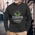 Funny Massage Therapist Relaxation Happens Unisex Long Sleeve Gifts for Old Men