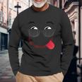 Halloween Emojis Costume Emoticon Smile Sunglasses Unisex Long Sleeve Gifts for Old Men