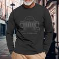 Jeep Cherokee Xj Front Stencil White Unisex Long Sleeve Gifts for Old Men