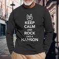 Keep Calm And Rock Like A Hanson Oktoberfest Unisex Long Sleeve Gifts for Old Men