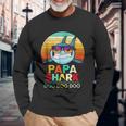 Retro Vintage Papa Shark Doo Doo Doo Unisex Long Sleeve Gifts for Old Men