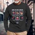 Ryans World How To Be A Ninja Skills Boys Unisex Long Sleeve Gifts for Old Men