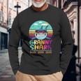 Vintage Granny Shark Doo Doo Doo Unisex Long Sleeve Gifts for Old Men