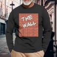 The Wall Funny Halloween Brick Wall Unisex Long Sleeve Gifts for Old Men