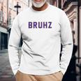 Mens Omega Gold Purple Q Psi Phi Bruhz T-Shirt Unisex Long Sleeve Gifts for Old Men