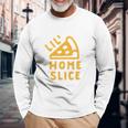 Toddler Lil Home Slice Funny Pizza Pie Younger Sibling Family Unisex Long Sleeve Gifts for Old Men