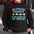 100 Percent Chance Of Telling You Forecast Sweatshirt Gifts for Old Men