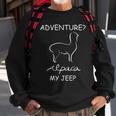 Adventure Alpaca My Jeep Road Trip Adventures Sweatshirt Gifts for Old Men