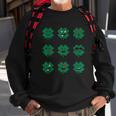 Clover Emojis St Patricks Day Emoticons Boys Girls Kids Sweatshirt Gifts for Old Men