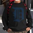 Detroit Baseball D | Vintage Michigan Bengal Tiger Retro Pullover Hoodie Sweatshirt Gifts for Old Men