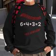 Funny Baseball Gift 6 4 3 2 Baseball Double Play Sweatshirt Gifts for Old Men