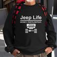 Jeep Life Money Parts Repeat Sweatshirt Gifts for Old Men