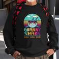 Vintage Granny Shark Doo Doo Doo Sweatshirt Gifts for Old Men