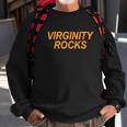 Virginity Rocks Basic Vintage Sweatshirt Gifts for Old Men