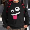 Wild Silly Crazy Eyes Zany Face Emojis Halloween Costume Sweatshirt Gifts for Old Men