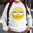 Emoji Cool Shades Smiley Face Sunglasses Confident Awesome Sweatshirt Gifts for Old Men