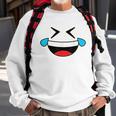 Emojis Costume Crying Laughing Emoticon Tears Sweatshirt Gifts for Old Men