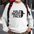 Half Right Face Sweatshirt Gifts for Old Men