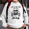 Shiba Inu Life Is Better In A Jeep Sweatshirt Gifts for Old Men