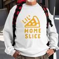 Toddler Lil Home Slice Funny Pizza Pie Younger Sibling Family Sweatshirt Gifts for Old Men