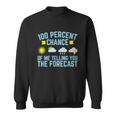 100 Percent Chance Of Me Telling You The Forecast Weather Sweatshirt