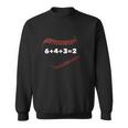 6 4 3 2 Double Play Baseball Player Gift Baseball Saying Sweatshirt