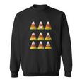 Candy Corn Emojis Halloween Cool Funny Emoticons Gift Sweatshirt