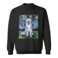 Great Pyrenees Full Version Starry Night Dog Art Sweatshirt